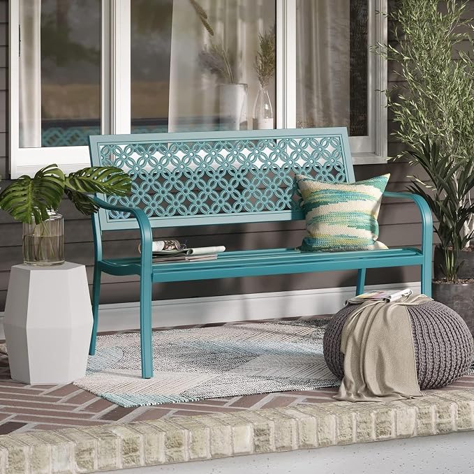 Grand patio 50" Outdoor Bench, Garden Benches - Image 7