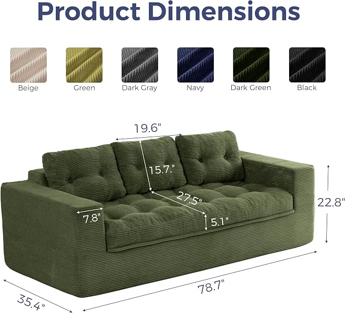 MAXYOYO 79" Loveseat Sofa Couch - Image 2