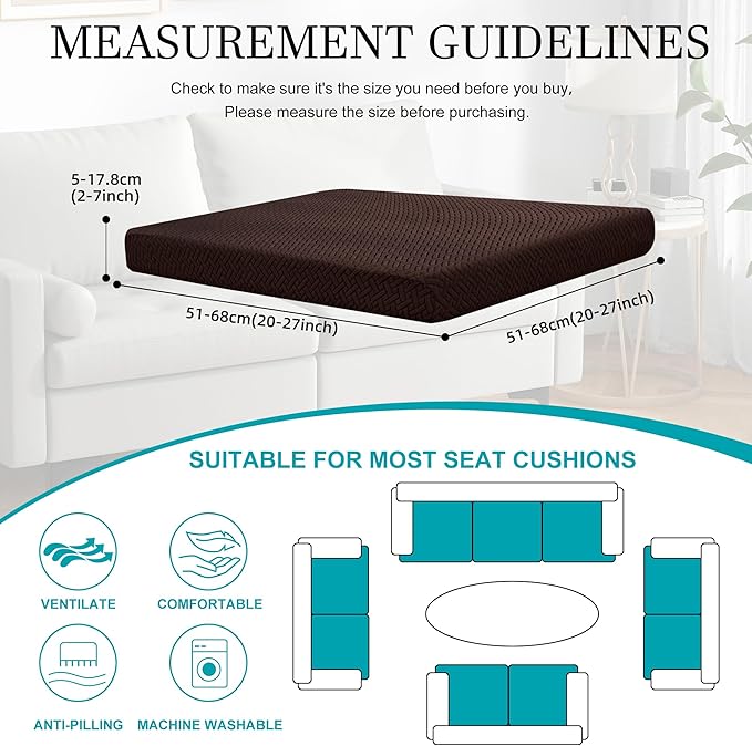 14Pcs Stretch Patio Cushion Covers, Outdoor Couch Covers Replacement, Outdoor - Image 2