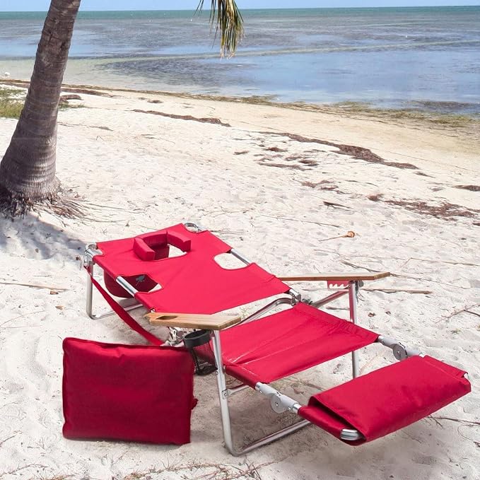Ostrich the Deluxe 3N1 Lightweight Lawn Beach Reclining Lounge Chair - Image 2