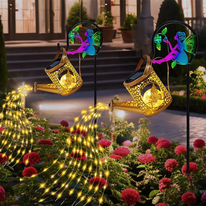 Solar Lights Garden Decorative, Solar Watering Can - Image 2