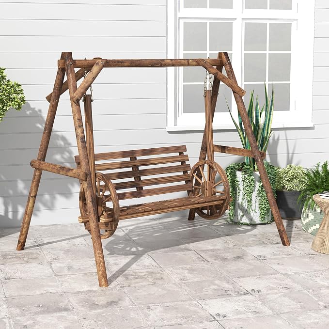 Outsunny 2-Seat Porch Swing - Image 6