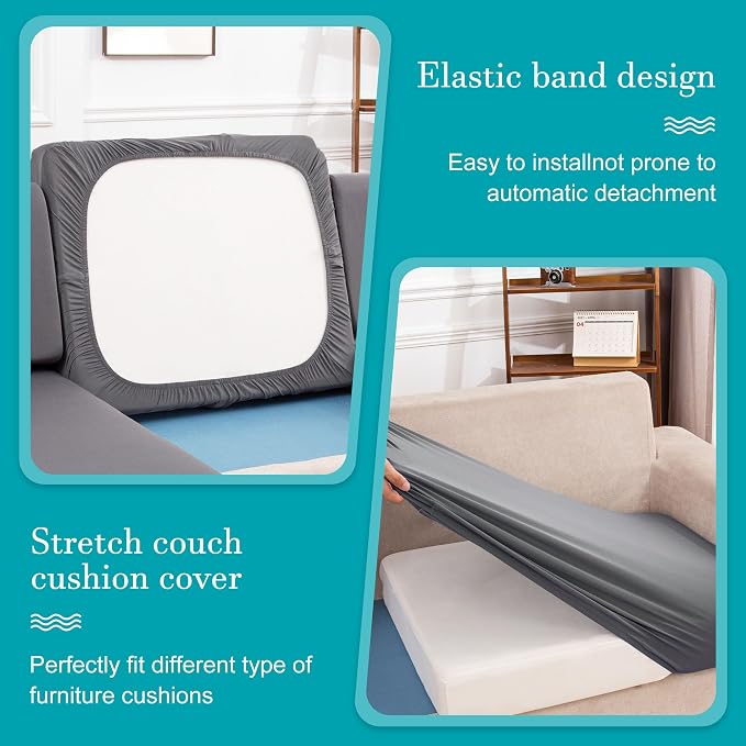 12Pcs Stretch Patio Cushion Covers, Outdoor Couch Covers Replacement, Outdoor - Image 5