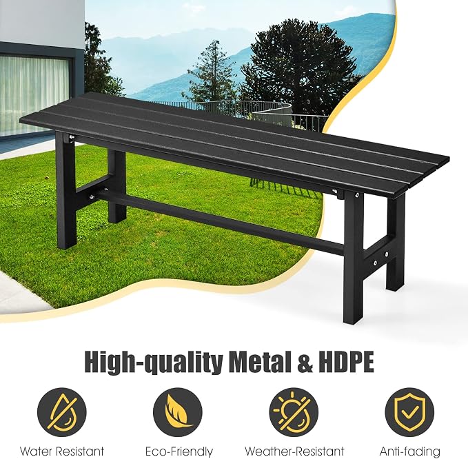 Giantex 2-Person Outdoor Bench Seat - Image 7