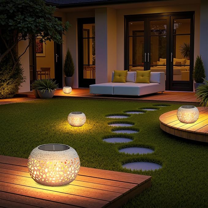 Solar Lanterns Outdoor Waterproof Table Lights: Upgraded Solar Flame Lantern - Image 8