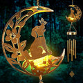 Moon Dog Wind Chime Outdoor, Handcrafted Metal Garden Wind Chimes by Unknown
