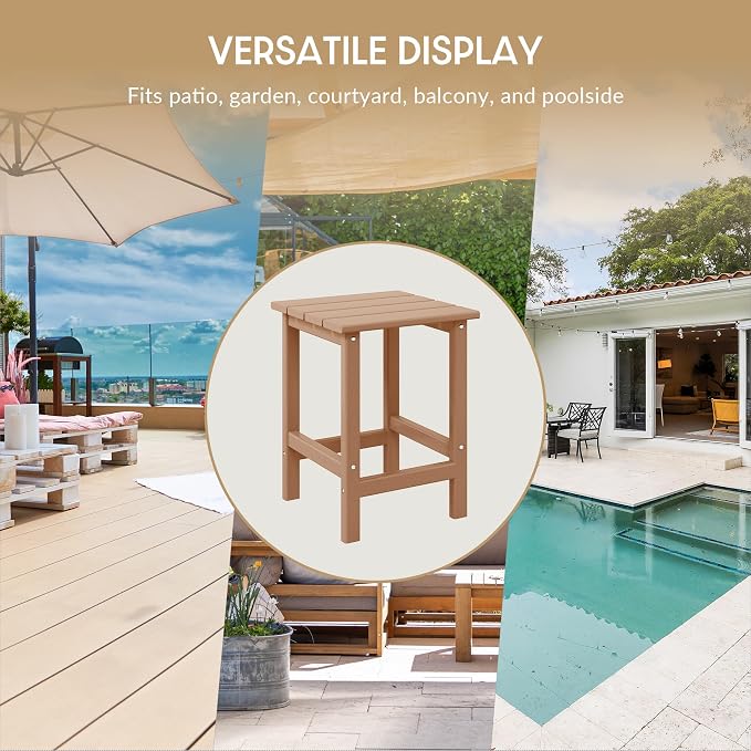 WestinTrends Malibu Square Outdoor Side Table - Image 8