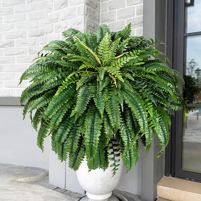 MARTINE MALL 2Pcs 48'' Fake Ferns Look Real Artificial Ferns - Image 5