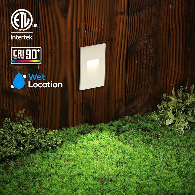 LEONLITE 12-Pack Premium Series 5CCT 120V LED Step Lights, Dimmable 3.5W Indoor - Image 7