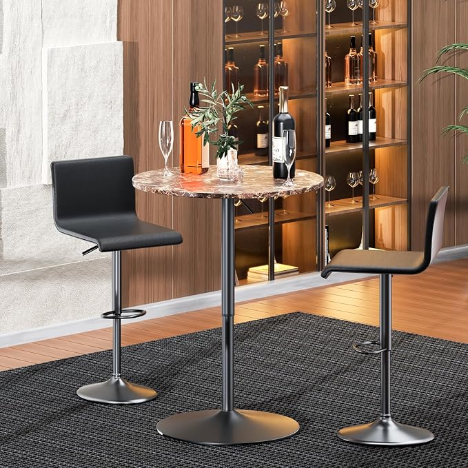 MoNiBloom Round Cocktail Bar Table - Image 2
