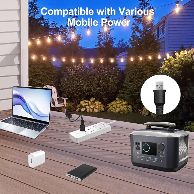 120FT Solar String Lights Outdoor Waterproof - Image 6