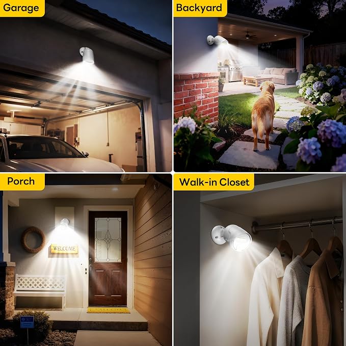 Rechargeable Battery Operated Motion Sensor Light, 4000mAh Battery Powered - Image 4