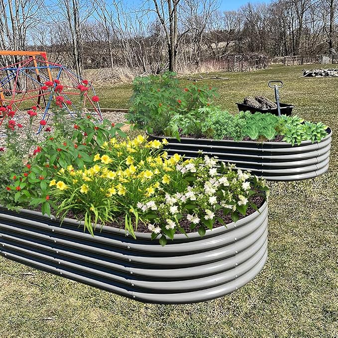 A ANLEOLIFE 6-Pack 4X4X1.5ft & 6X2X1.5ft Deep Root Galvanized Raised Garden - Image 5