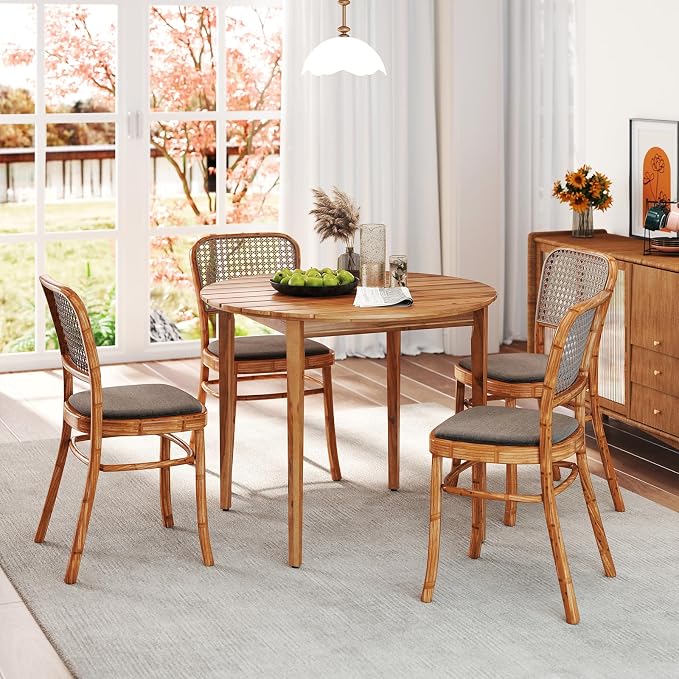 Tangkula 36" Round Outdoor Dining Table - Image 9
