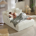 Oversized Chaise Lounge Chair Indoor, Upholstered Boneless Cloud Couch Chair by ODUWA