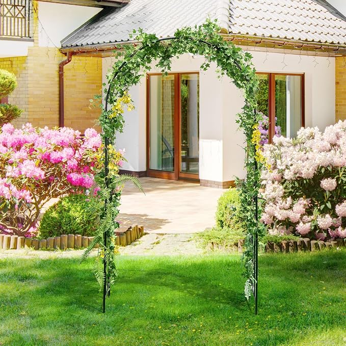 Moccha Garden Arch, 7.2Ft Metal Arbor - Image 3
