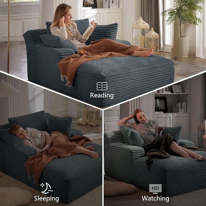 Oversized Chaise Lounge Chair Indoor, Sofa Bed - Image 5