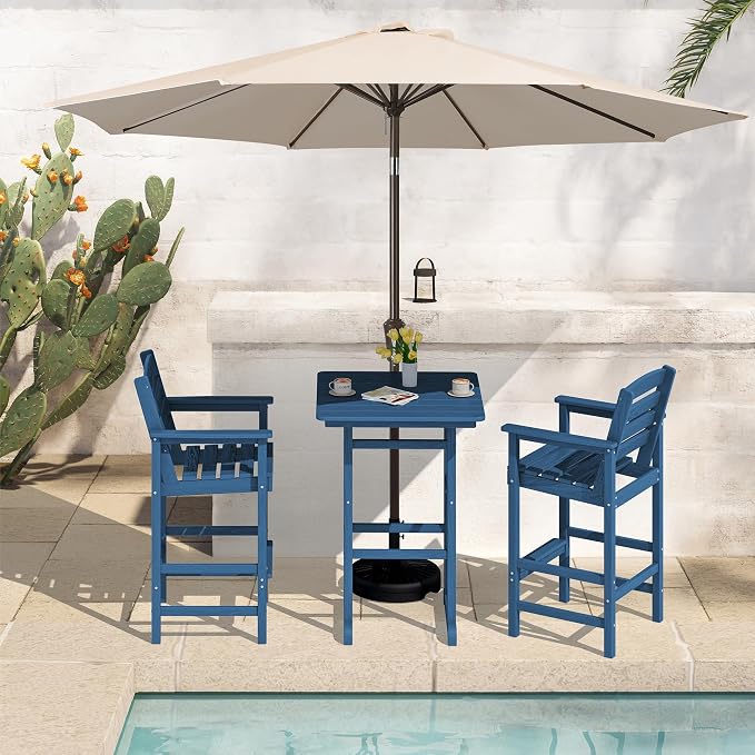 SERWALL 4 Pieces Outdoor Patio Bar Set by SERWALL