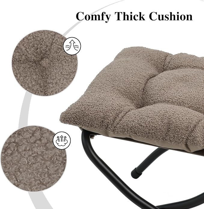 15" Folding Ottoman, Foldable Footrest Stool, Portable Small Foot Stool - Image 5
