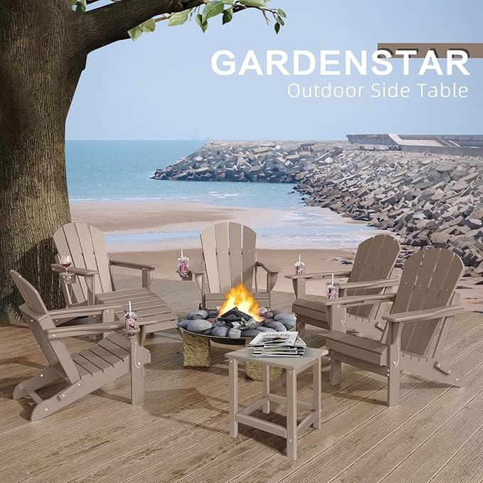 Outdoor Side Tables Adirondack, HDPE Small Table - Image 6