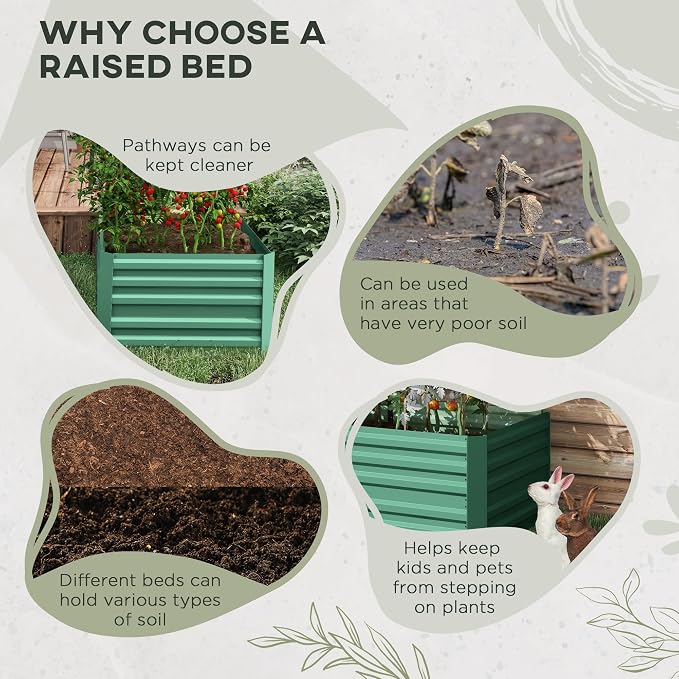 Outsunny Galvanized Raised Garden Bed Kit - Image 5