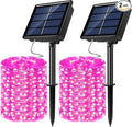 2 Pack Solar Powered Fairy String Lights Outdoor Waterproof 8 Modes Twinkle by JosMega