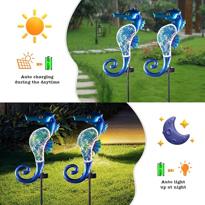 Yiosax-Solar Outdoor Lights Decorative-Yard Outdoor Decor-Garden Stakes - Image 2