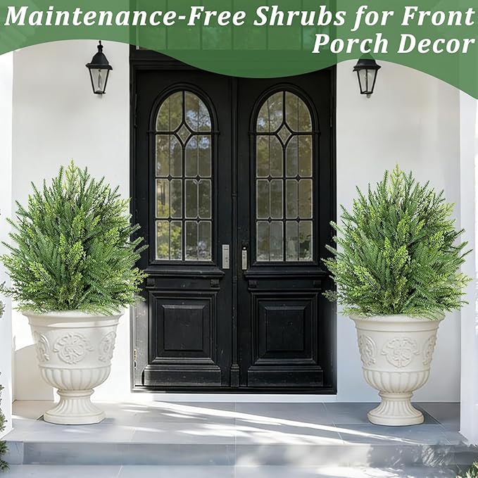 2 Pack Artificial Cypress Topiary Ball Trees - Image 2