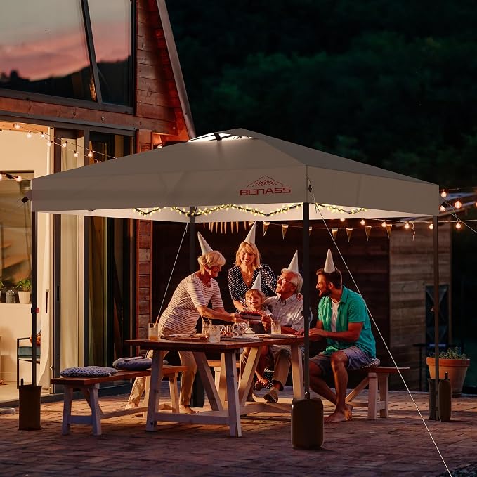 10x10 Pop Up Canopy with Sidewalls, Easy Up Canopy Tent, Heavy Duty Tents - Image 7