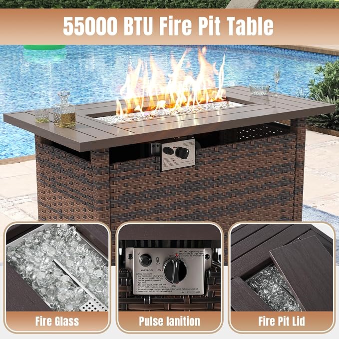Aoxun 7 Pieces Patio Furniture Set - Image 2