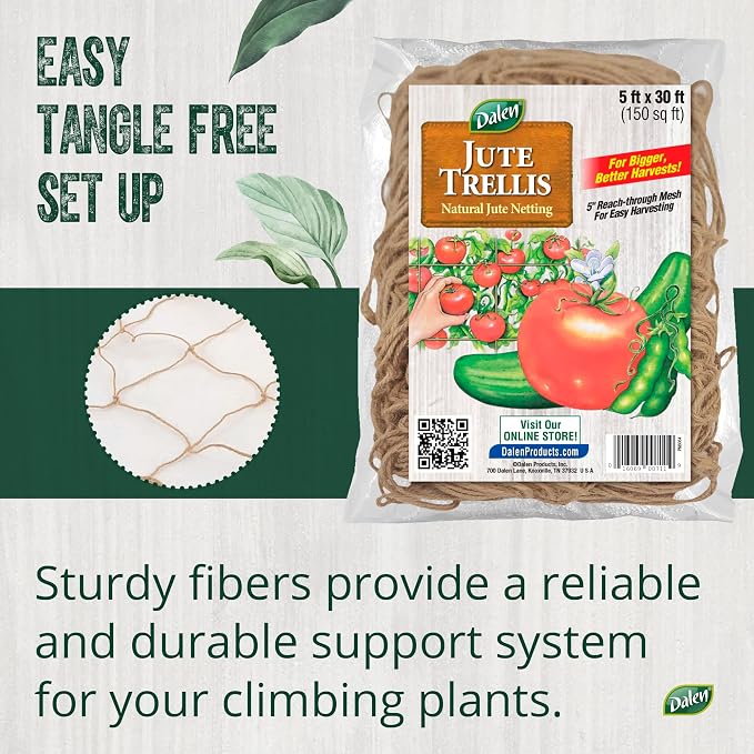 Dalen Jute Trellis for Vining Crops - Image 3