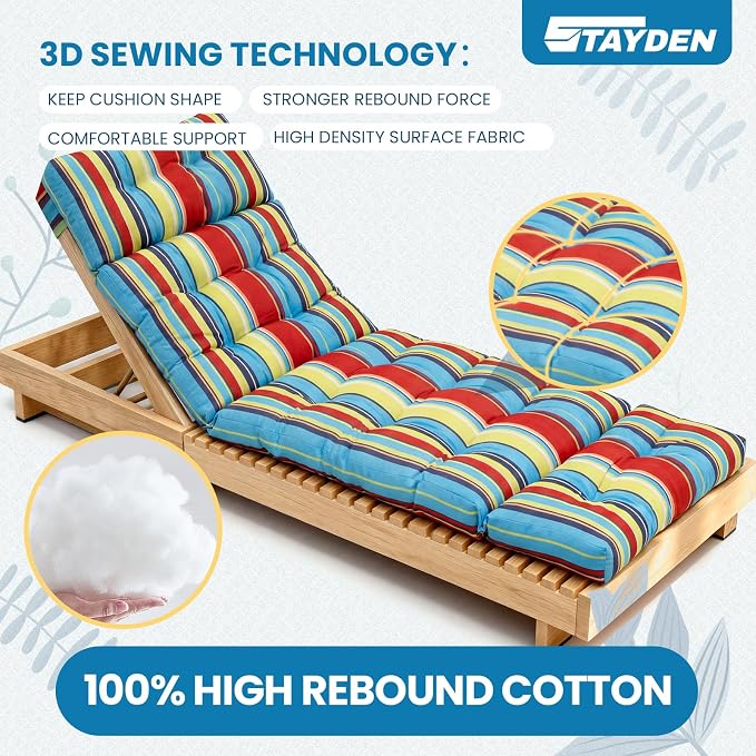 Outdoor Lounge Chair Cushions, Chaise Lounge Chair Cushions Replacement - Image 7