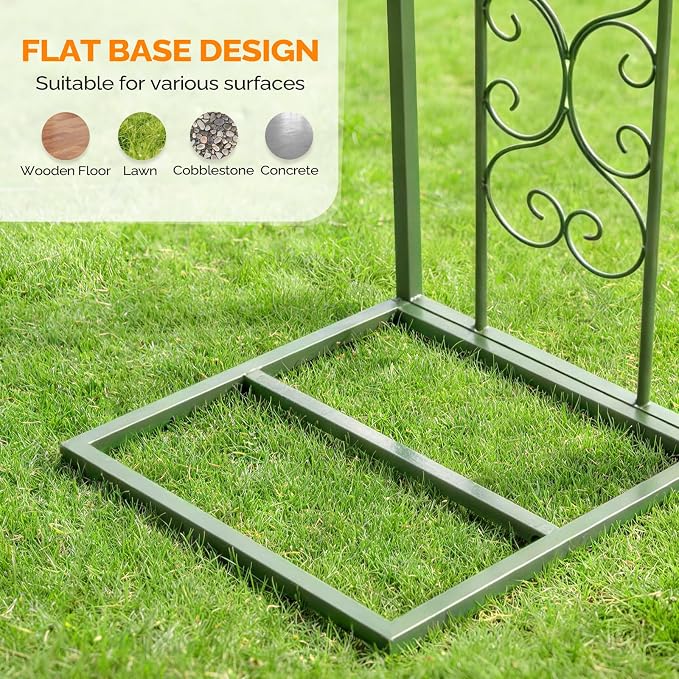 VINGLI Garden Arch Trellis, 7.6ft Arch Trellis - Image 5