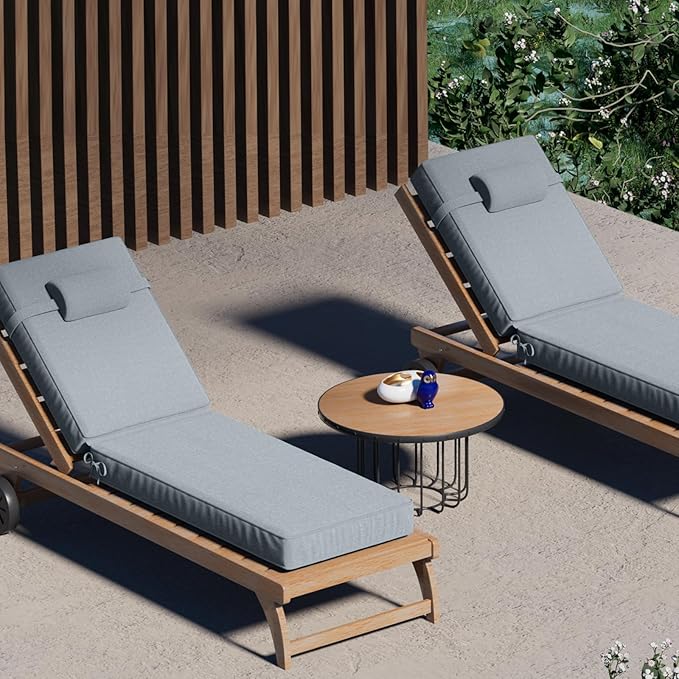 80 x 26 x 4 Inch Olefin Chaise Lounge Cushions, Lounge Chair Cushions - Image 7