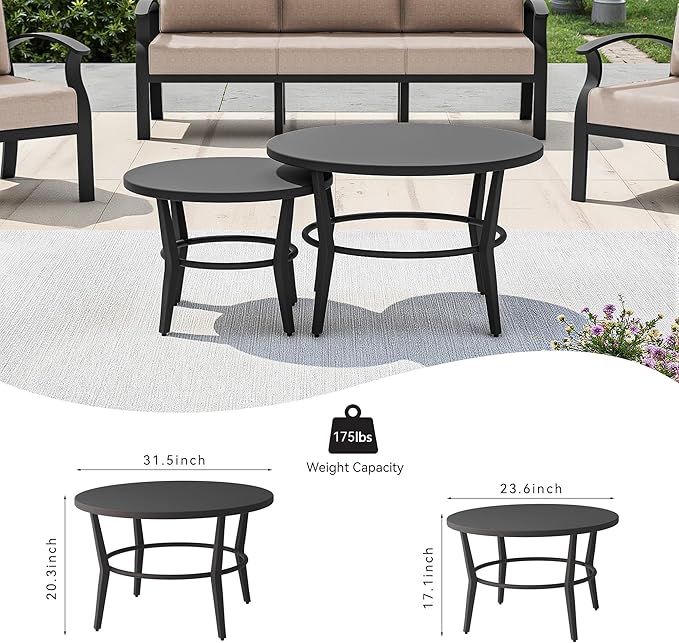 Kullavik Aluminum Patio Furniture Set - Image 5