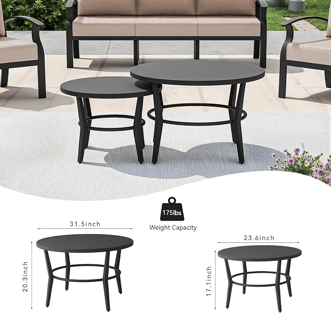 Kullavik Aluminum Patio Furniture Set - Image 5