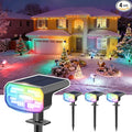 Color Changing Solar Spot Lights Outdoor Waterproof IP65, 9 Lighting Modes by JEJOT