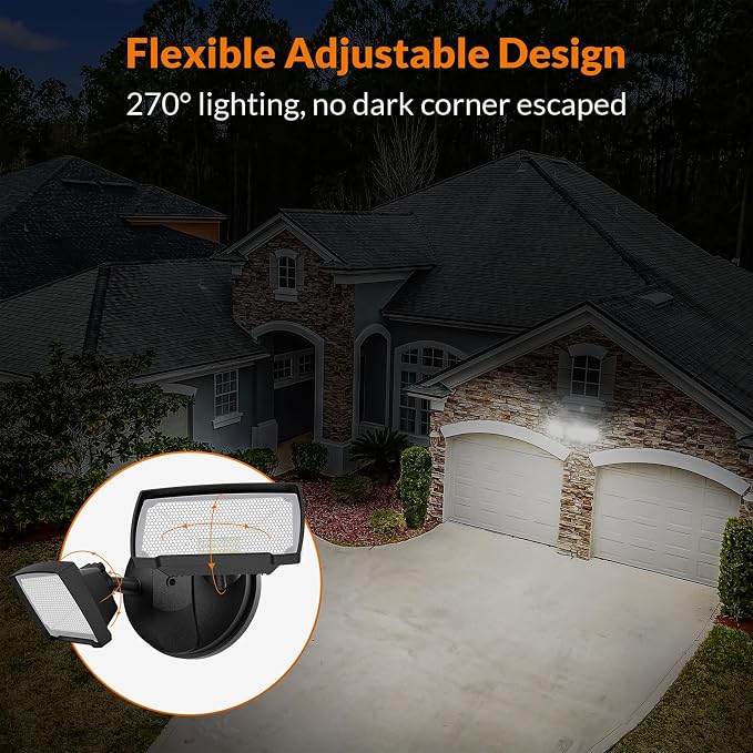 LEPOWER 28W 3000LM ‌LED Security Flood Light‌ ‌Outdoor‌, Switch Controlled - Image 4