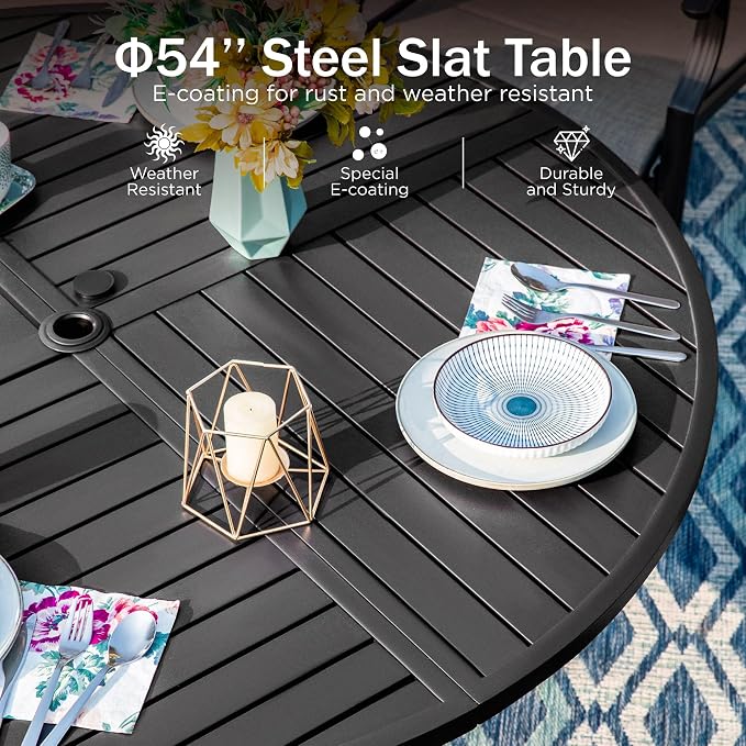 PHI VILLA 7 Pieces Outdoor Dining Set - Image 8