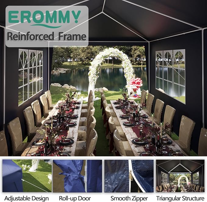 EROMMY 10x30 FT Outdoor Party Tent, Event Shelter - Image 5
