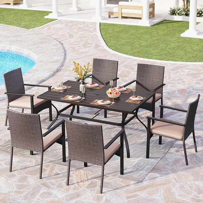 PHI VILLA 7 Piece Outdoor Dining Set - Image 2