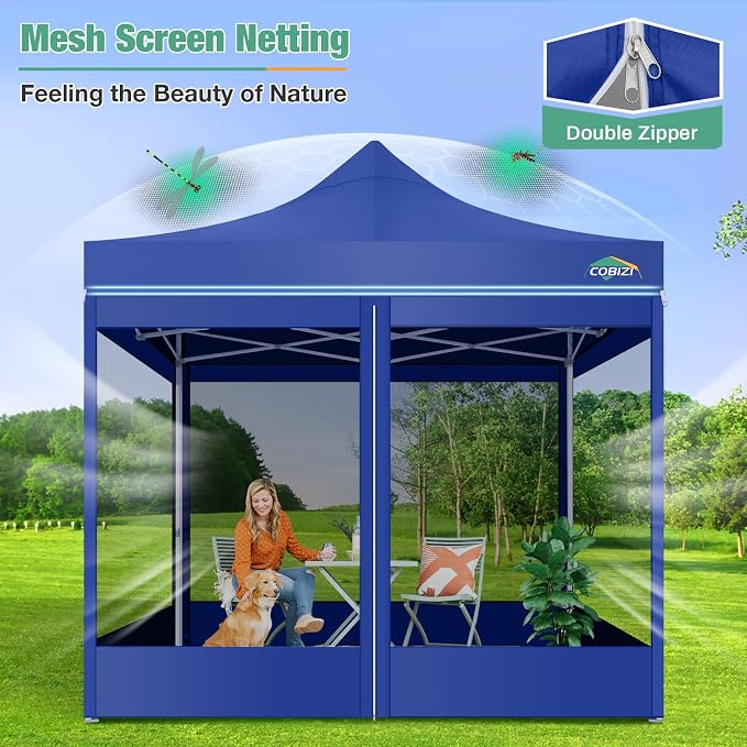 COBIZI 10x10 Canopy Tent, Heavy Duty Pop up Canopy - Image 7