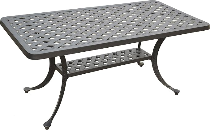 Crosley Furniture Sedona Weather Resistant Cast Aluminum Outdoor Coffee Table by CrosleyFurniture