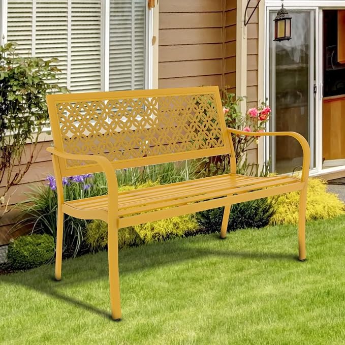 Grand patio 50" Outdoor Bench Garden Bench - Image 6