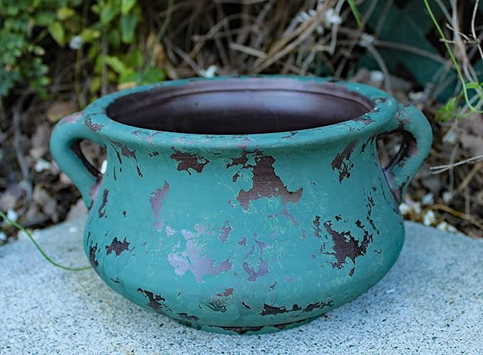 Egyptian Era Designed Earthen Ware Terra-Cotta Vessel/Planter - Image 6