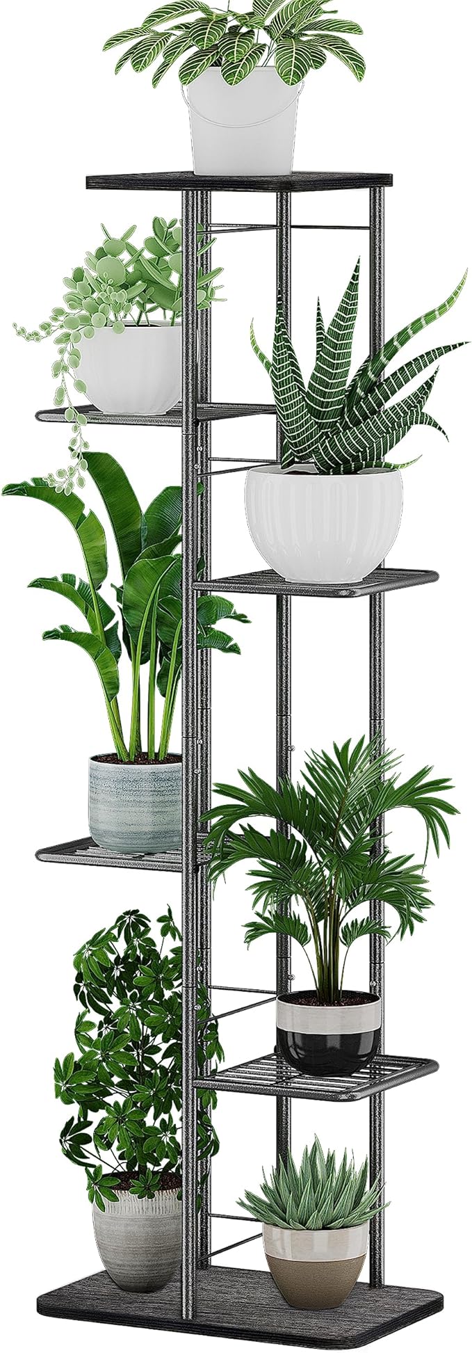 Simple Trending Plant Stand Shelf Indoor Outdoor Waterproof, 6-Tier 7 Potted by SimpleTrending