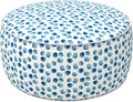 LVTXIII Outdoor Inflatable Ottoman, Portable Round Ottoman Pouf by LVTXIII