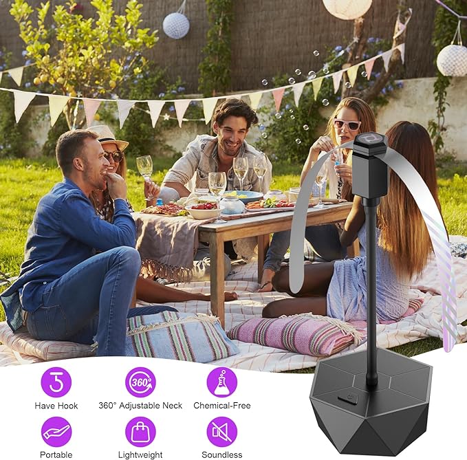 Fly Fans for Tables, Fly Repellent Fan Outdoor Indoor Keep Flies Away, Fly - Image 2