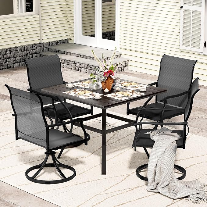 LEVELEVE 5 Piece Outdoor Patio Dining Set by Enjoyyourlife