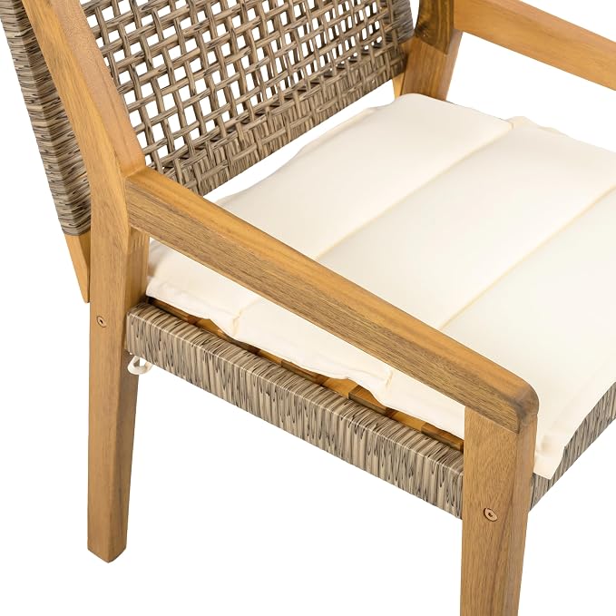 Christopher Knight Home Verle Wooden Patio Dining Set - Image 9